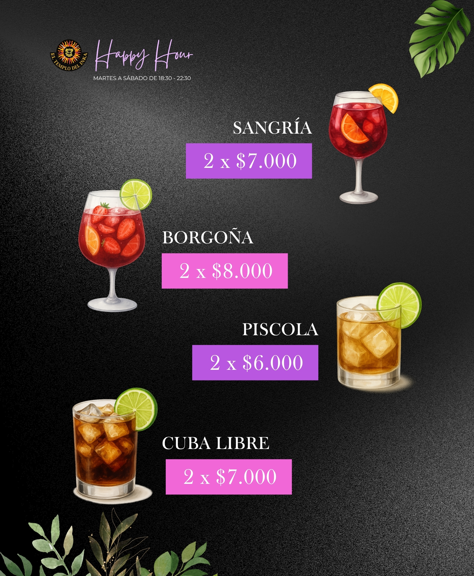 Página 11 de la carta de noche