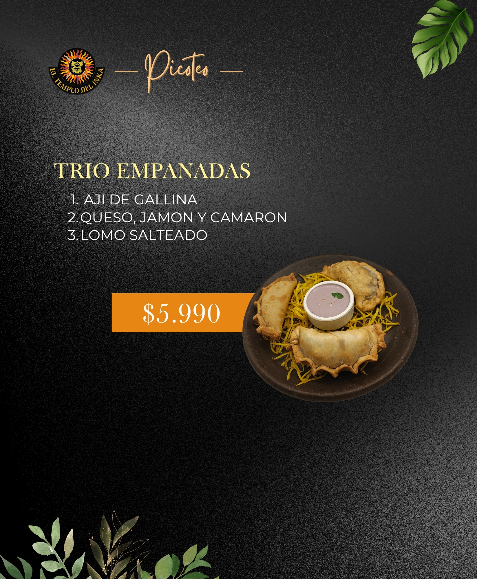 Página 5 de la carta de noche